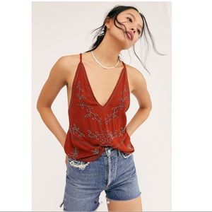 Free People Bold Babe Embellished Cami/Tank - NWOT